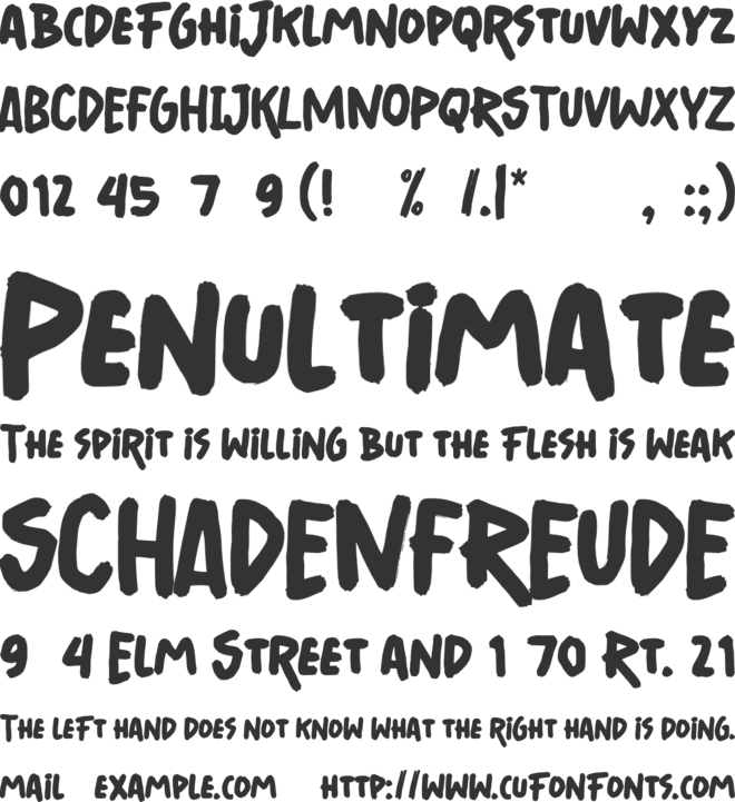 Soul Taker font preview