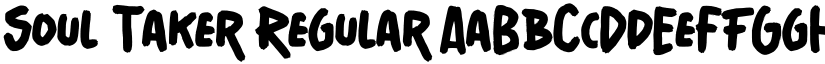 Soul Taker Regular font