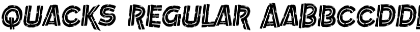 Quacks Regular font