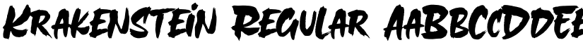 Krakenstein Regular font