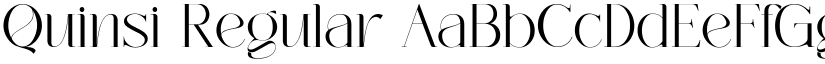 Quinsi Regular font