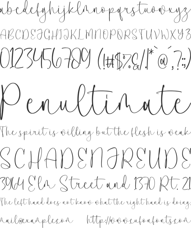 Clanetta font preview