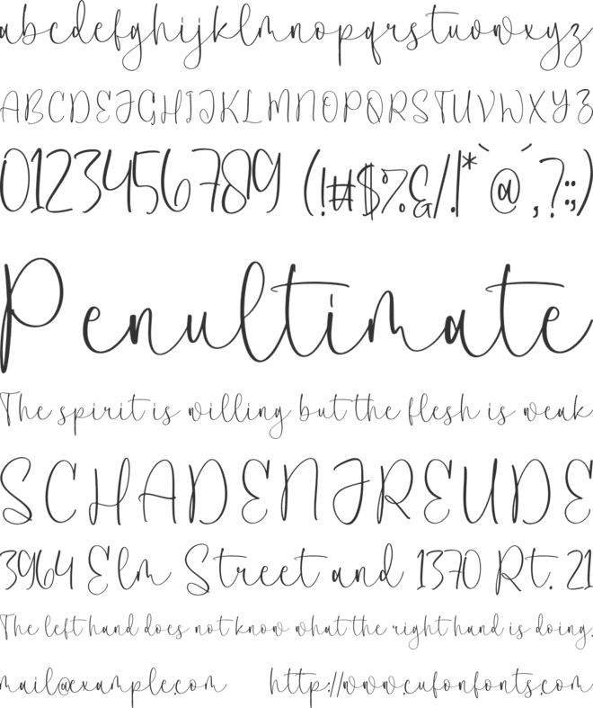 Clanetta font preview