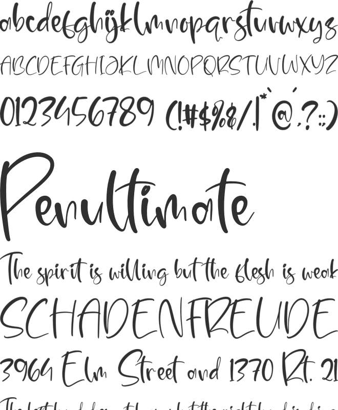 Kerlloty font preview