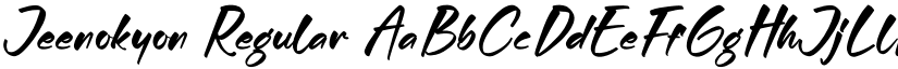 Jeenokyon Regular font