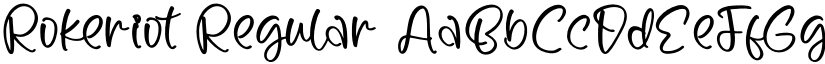 Rokeriot Regular font