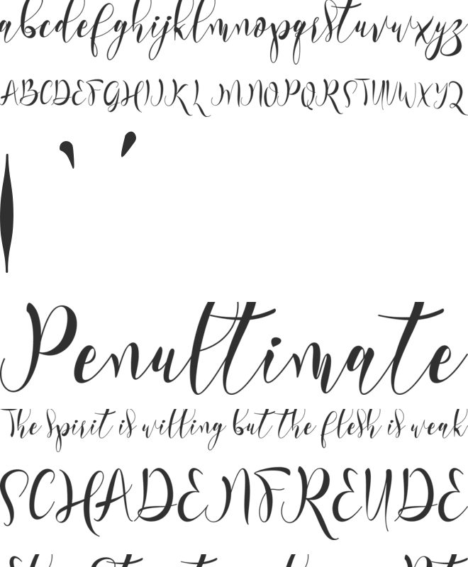 Restine font preview