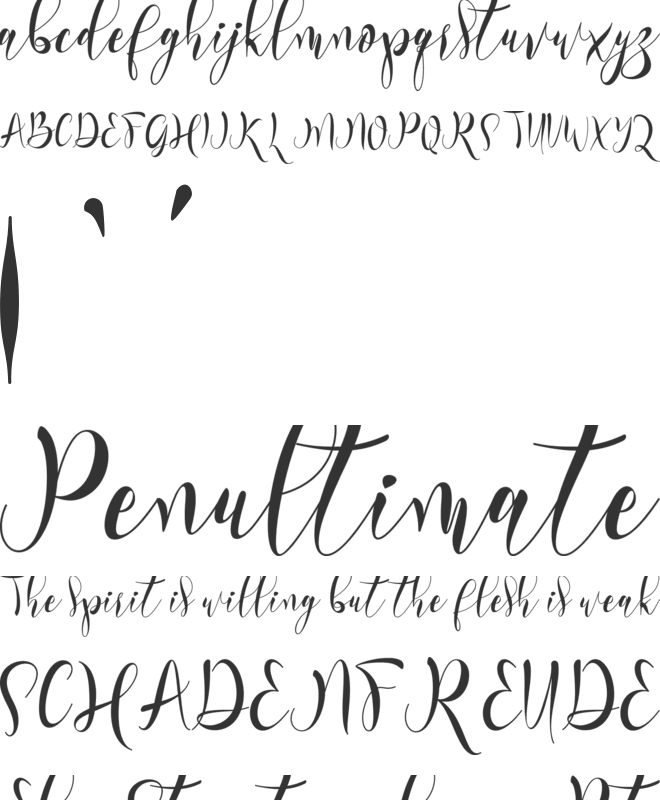 Restine font preview