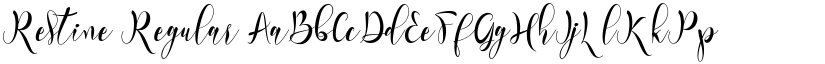 Restine Regular font