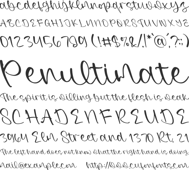 Kristela Conelly font preview