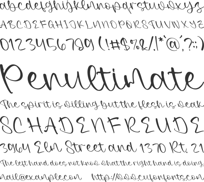 Kristela Conelly font preview