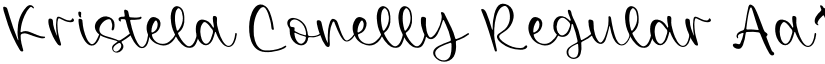 Kristela Conelly Regular font