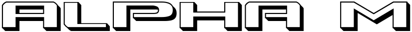Alpha Men 3D Regular font