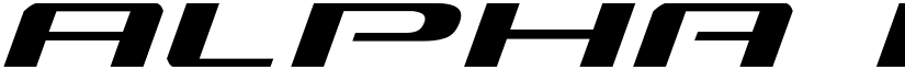 Alpha Men Italic Italic font