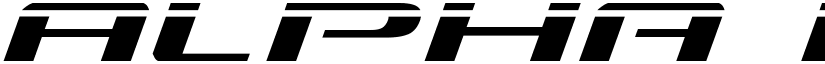 Alpha Men Laser Italic Italic font