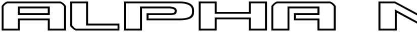 Alpha Men Outline Outline font