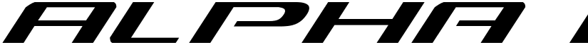 Alpha Men Super-Italic Italic font