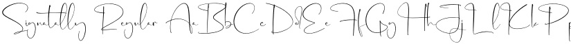 Signatally Regular font