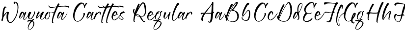 Waynota Carttes Regular font