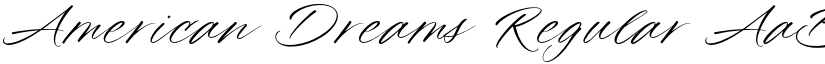American Dreams Regular font
