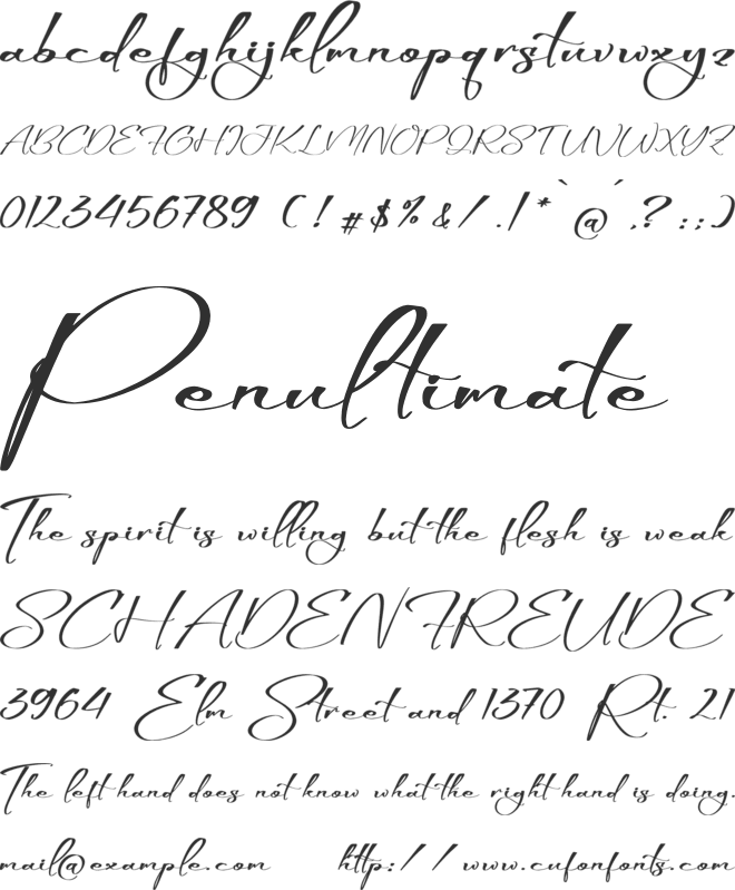 Seartlime font preview