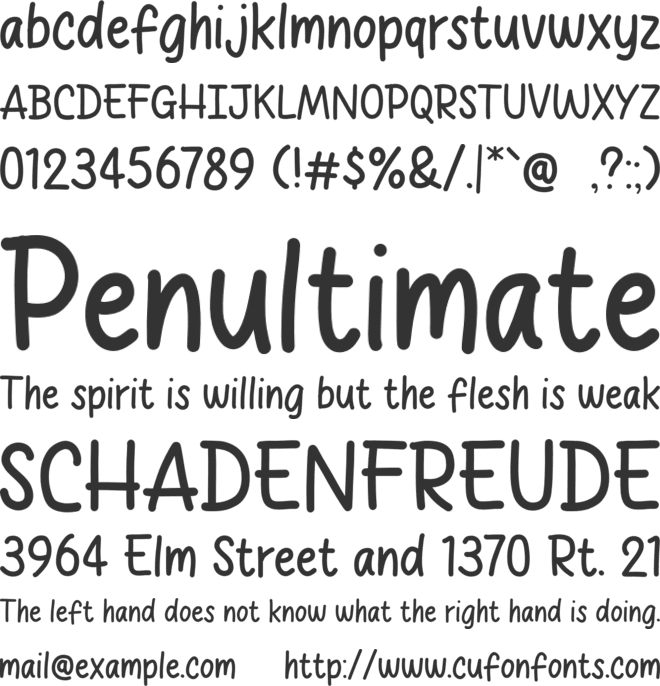 Spicy Potatos font preview
