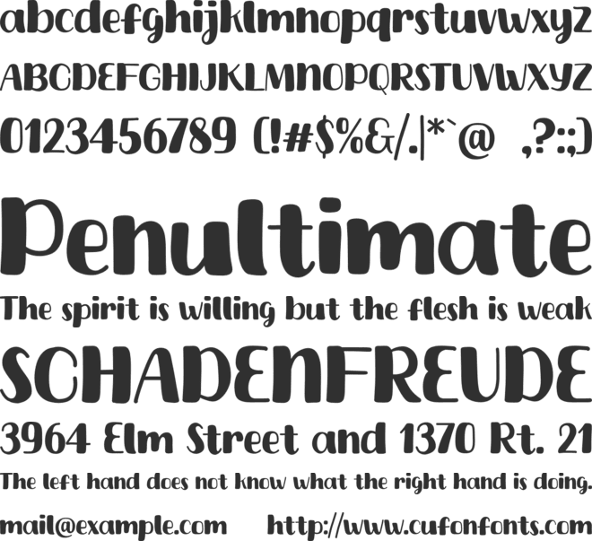 Spicy Chips font preview