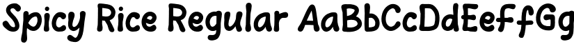 Spicy Rice Regular font