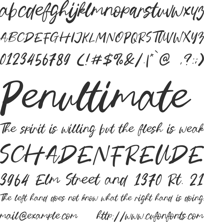 Spicy Hotdog font preview