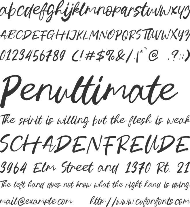 Spicy Hotdog font preview