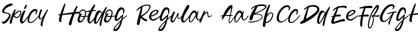 Spicy Hotdog Regular font