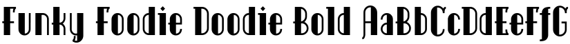 Funky Foodie Doodie Bold font