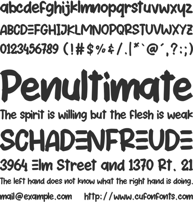 Frontiera font preview