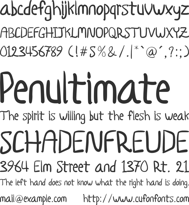 Fortunis font preview