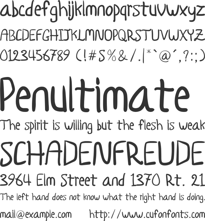 Fortunis font preview