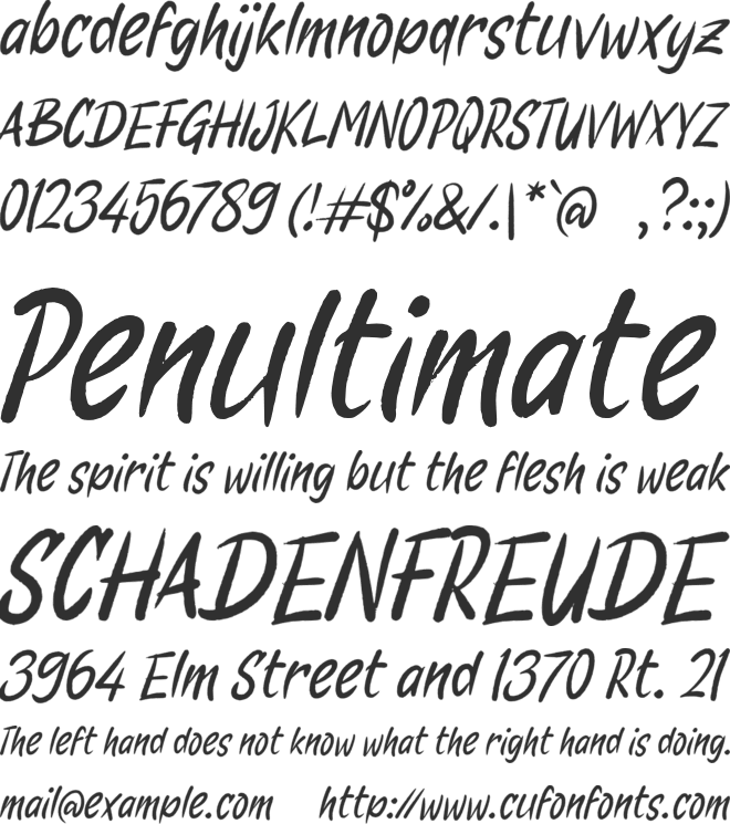 h Haruno font preview