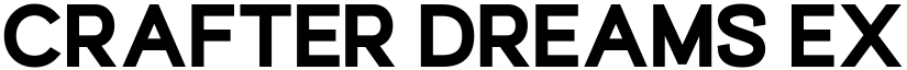 Crafter Dreams Extra Black font
