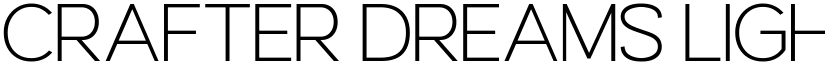 Crafter Dreams Light font