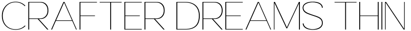 Crafter Dreams Thin font
