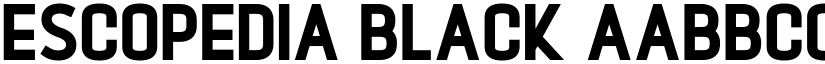 Escopedia Black font