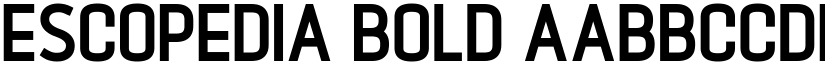 Escopedia Bold font