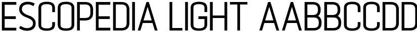 Escopedia Light font