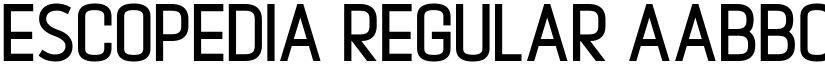 Escopedia Regular font