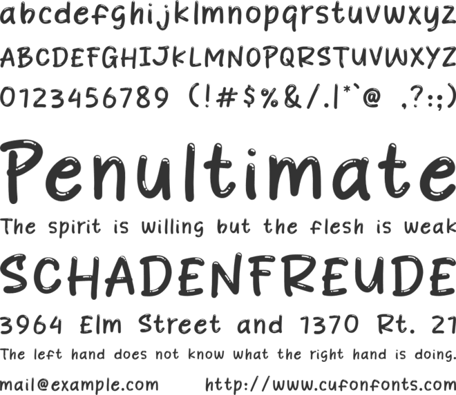 Spicy Nachos font preview