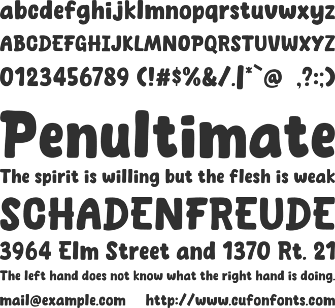 Spicy Pizza font preview