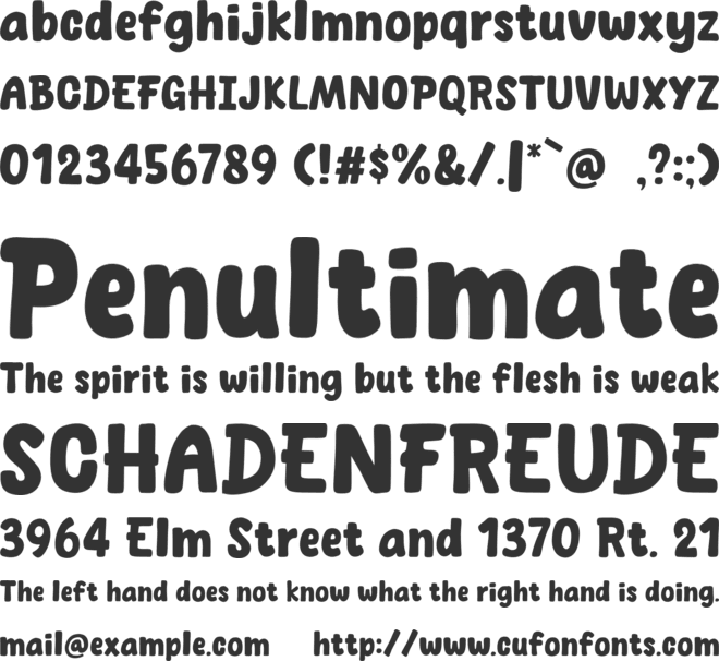 Spicy Pizza font preview