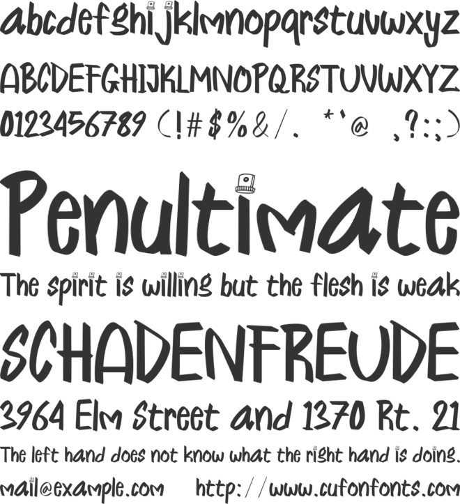 Trouble Fold - Personal Use font preview