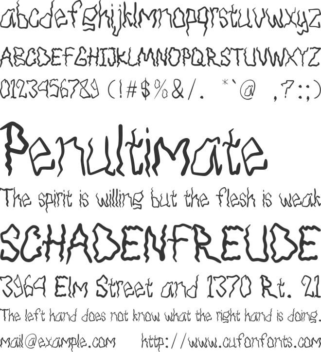 BLACK STORM - Personal Use font preview