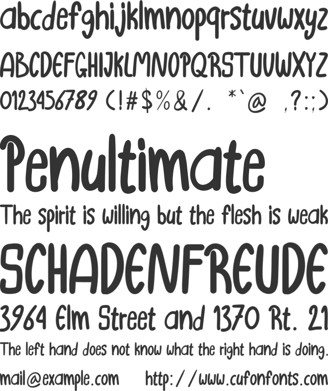 Bushwackers font preview