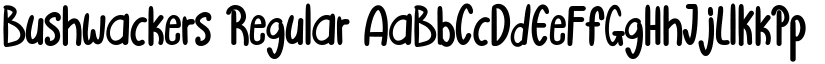 Bushwackers font download